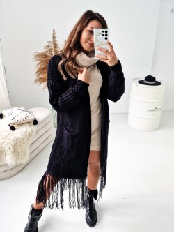 Tinar Vest Long Black