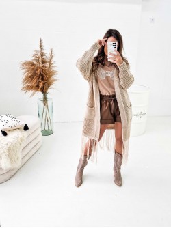Tinar Vest Long Beige