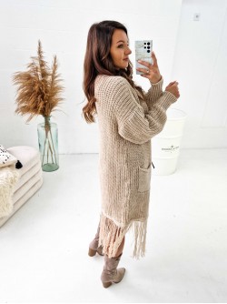 Tinar Vest Long Beige