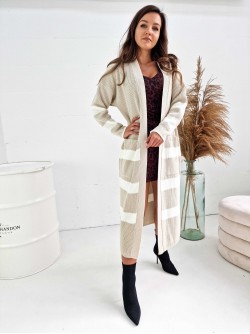 Cleo Vest Long Ecru