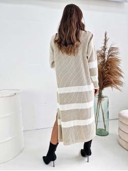 Cleo Vest Long Ecru