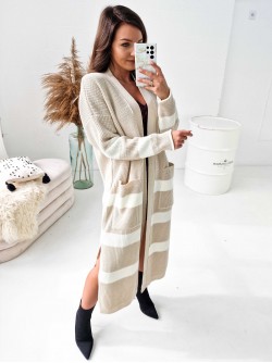 Cleo Vest Long Ecru