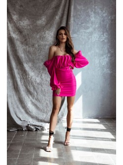 Santorini Dress Fuchsia
