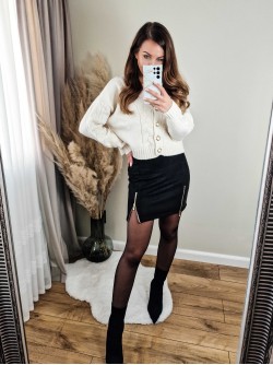 Suede Skirt Conti Black