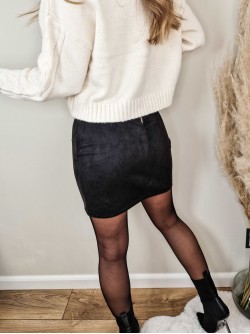 Suede Skirt Conti Black