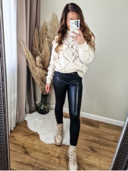 Madison legging leather look black