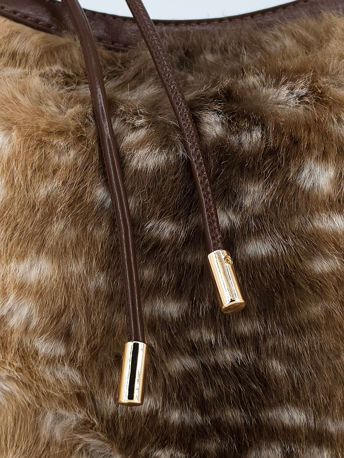 Bambi Faux Fur Bag Brown