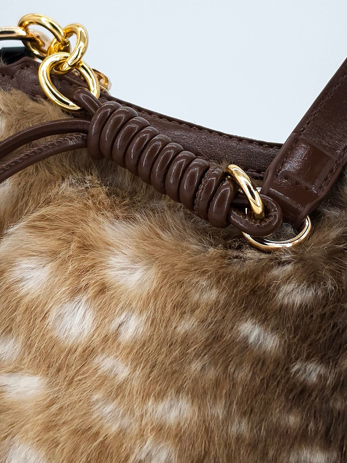 Bambi Faux Fur Bag Brown