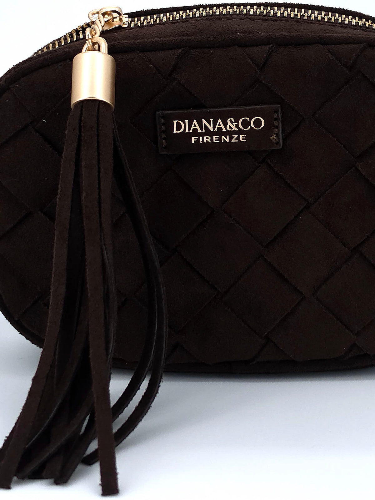 Mila Suede Crossbody Bag Chocolate