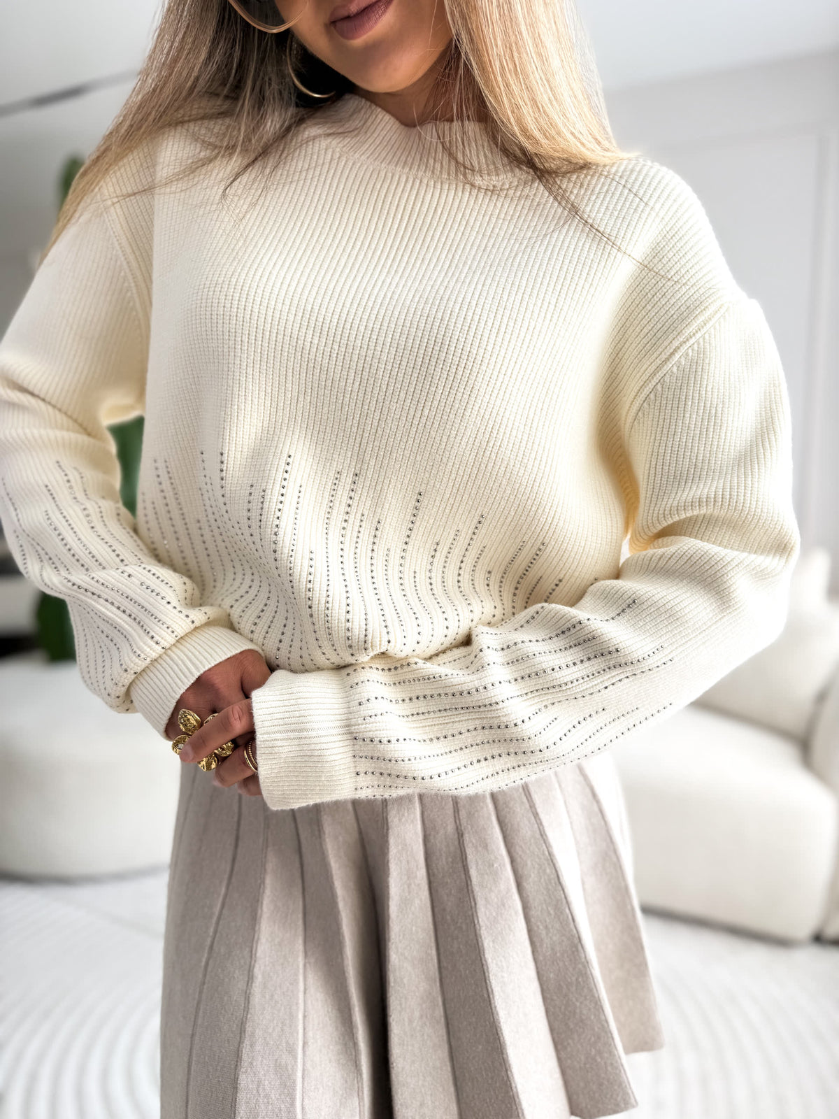 Elise Crystal Sweater Viscose