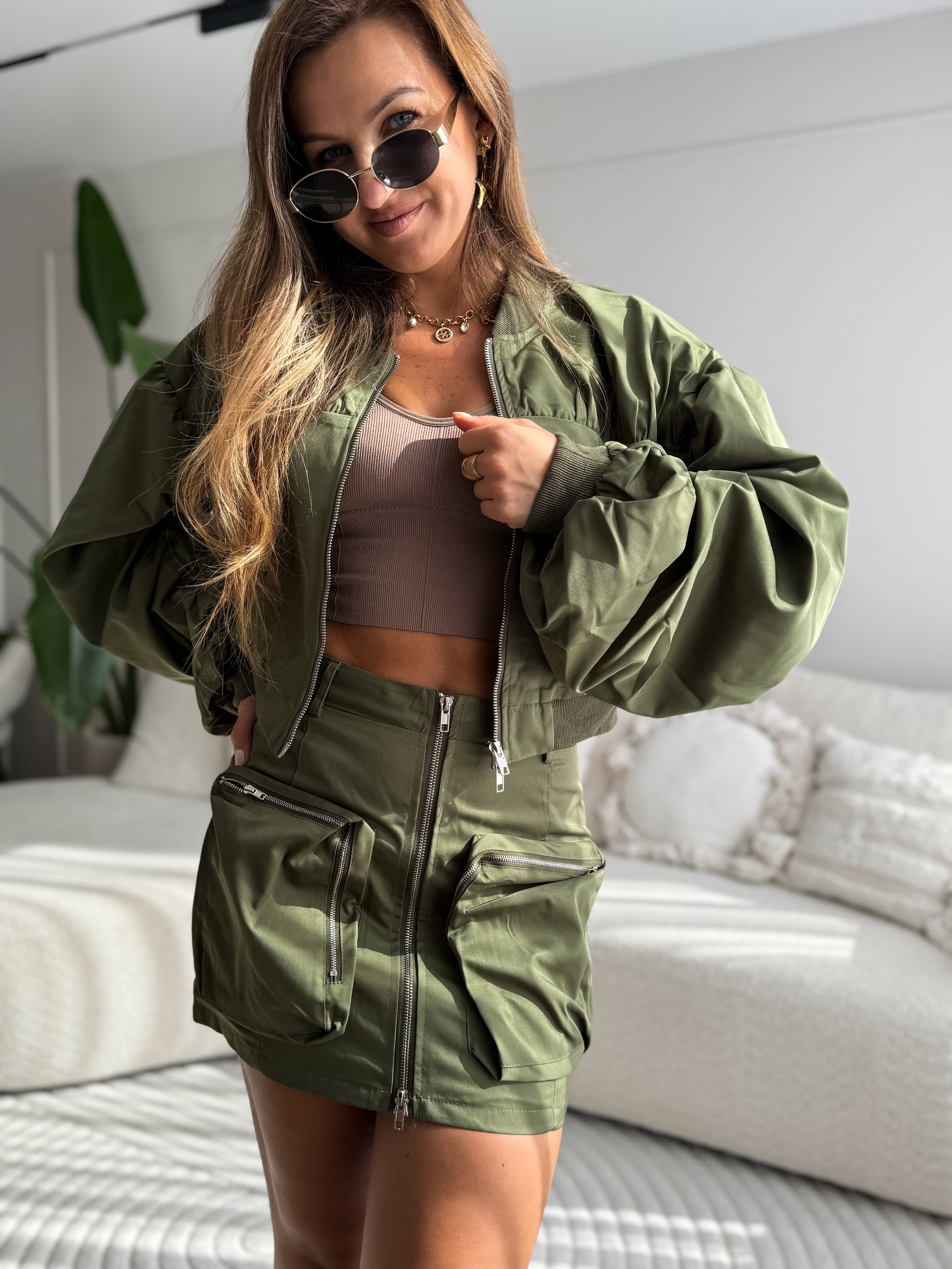 Benito Cargo Set Skirt + Jacket