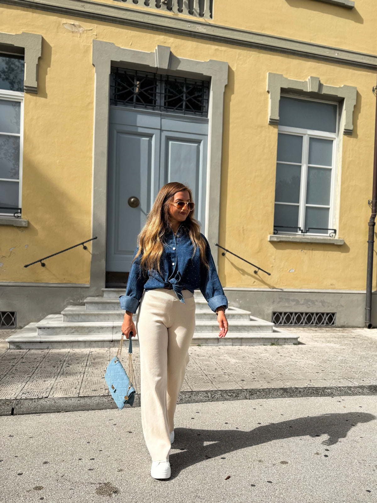 Rosalie Light Denim Bag