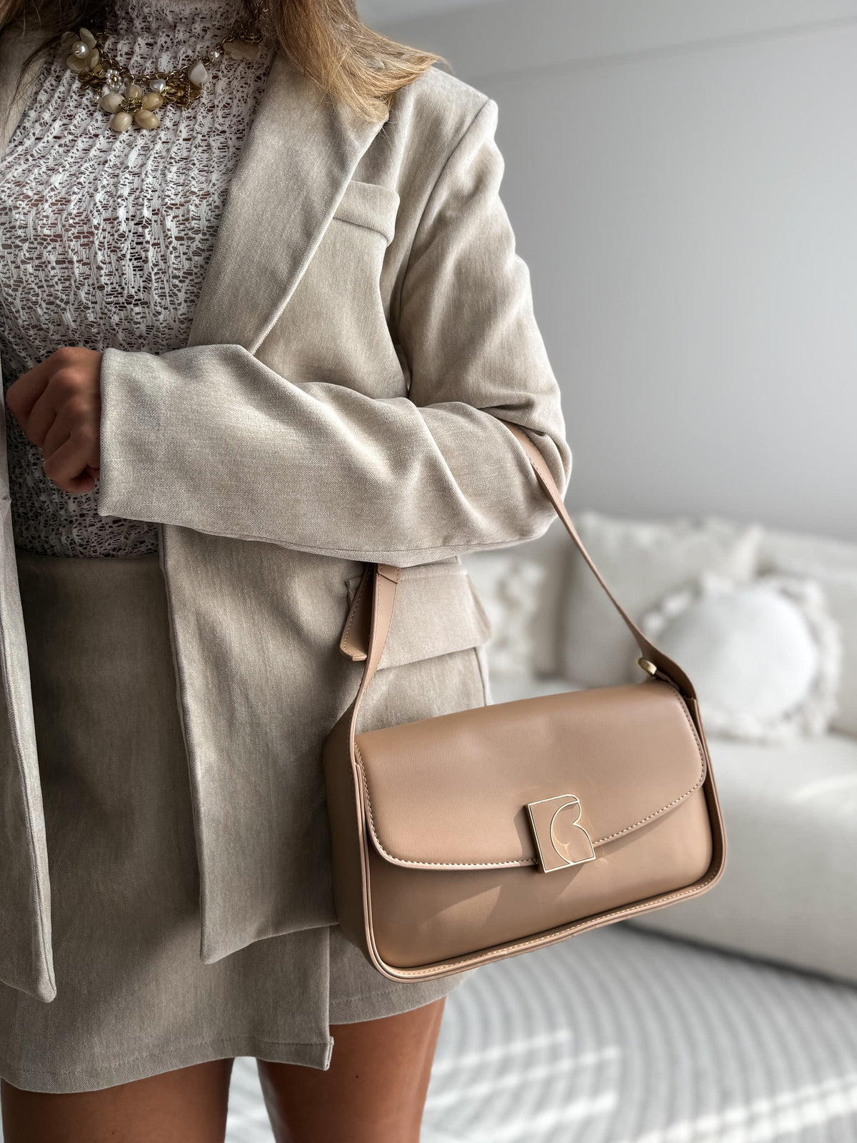 Bella City Bag - Beige