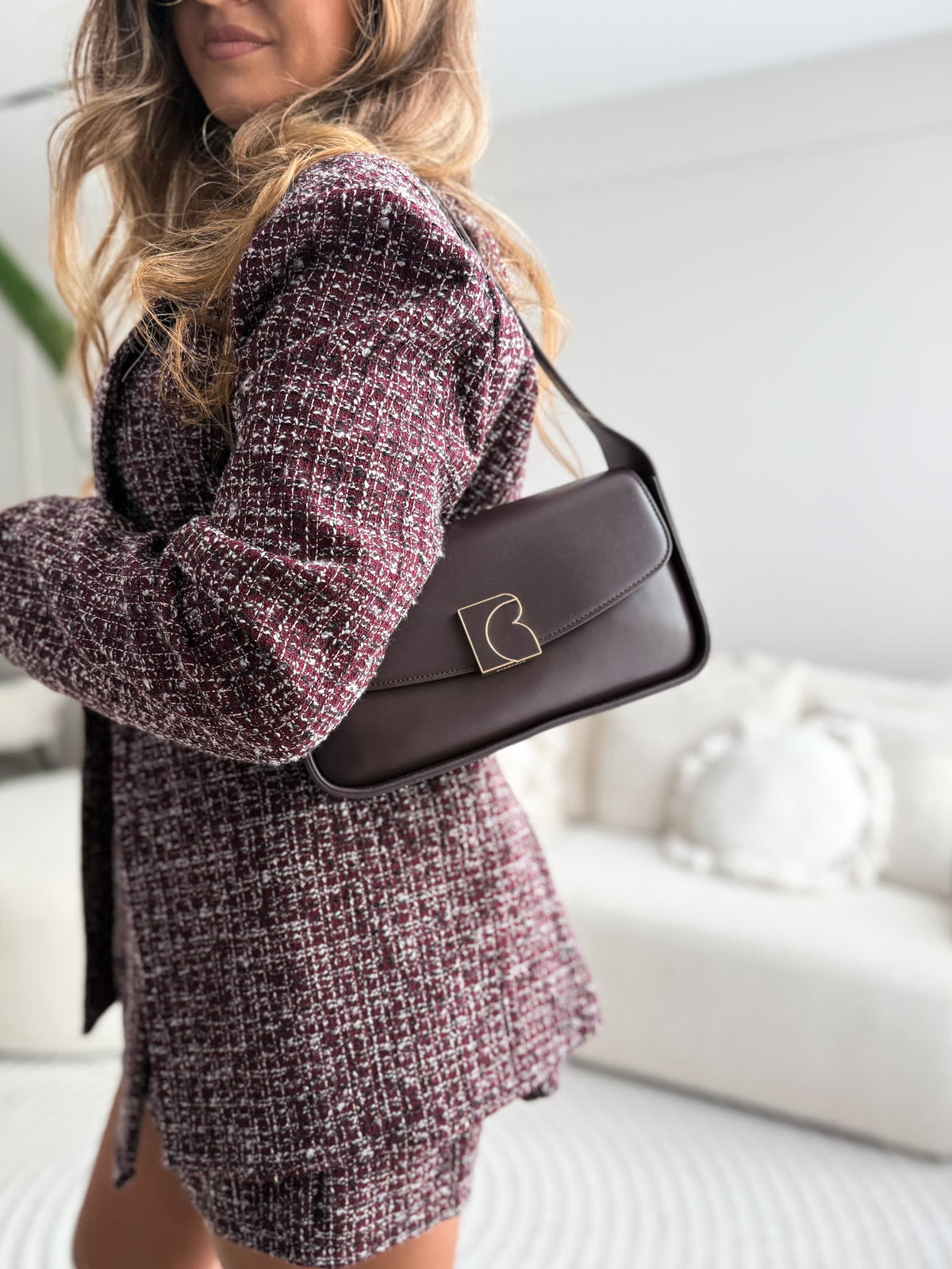 Bella City Bag Brown/Burgundy
