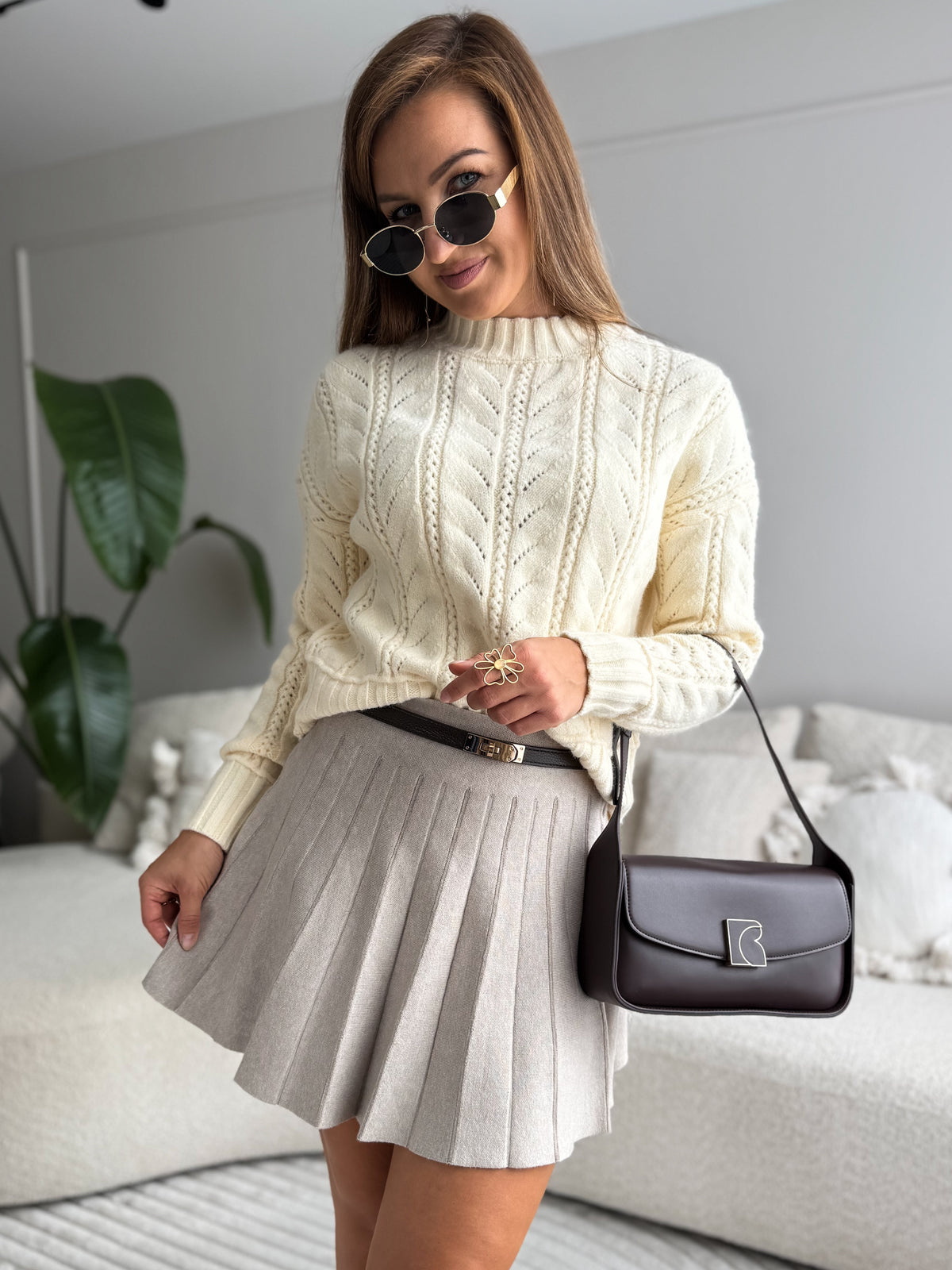 Bella Skirt Beige