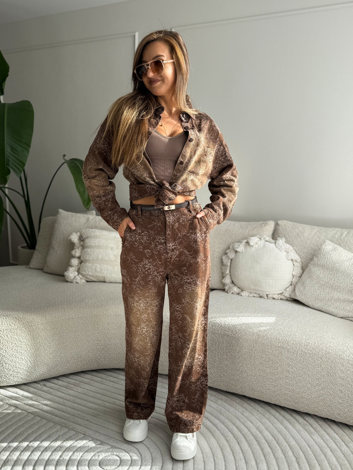 Zoe Set Brown Glitters