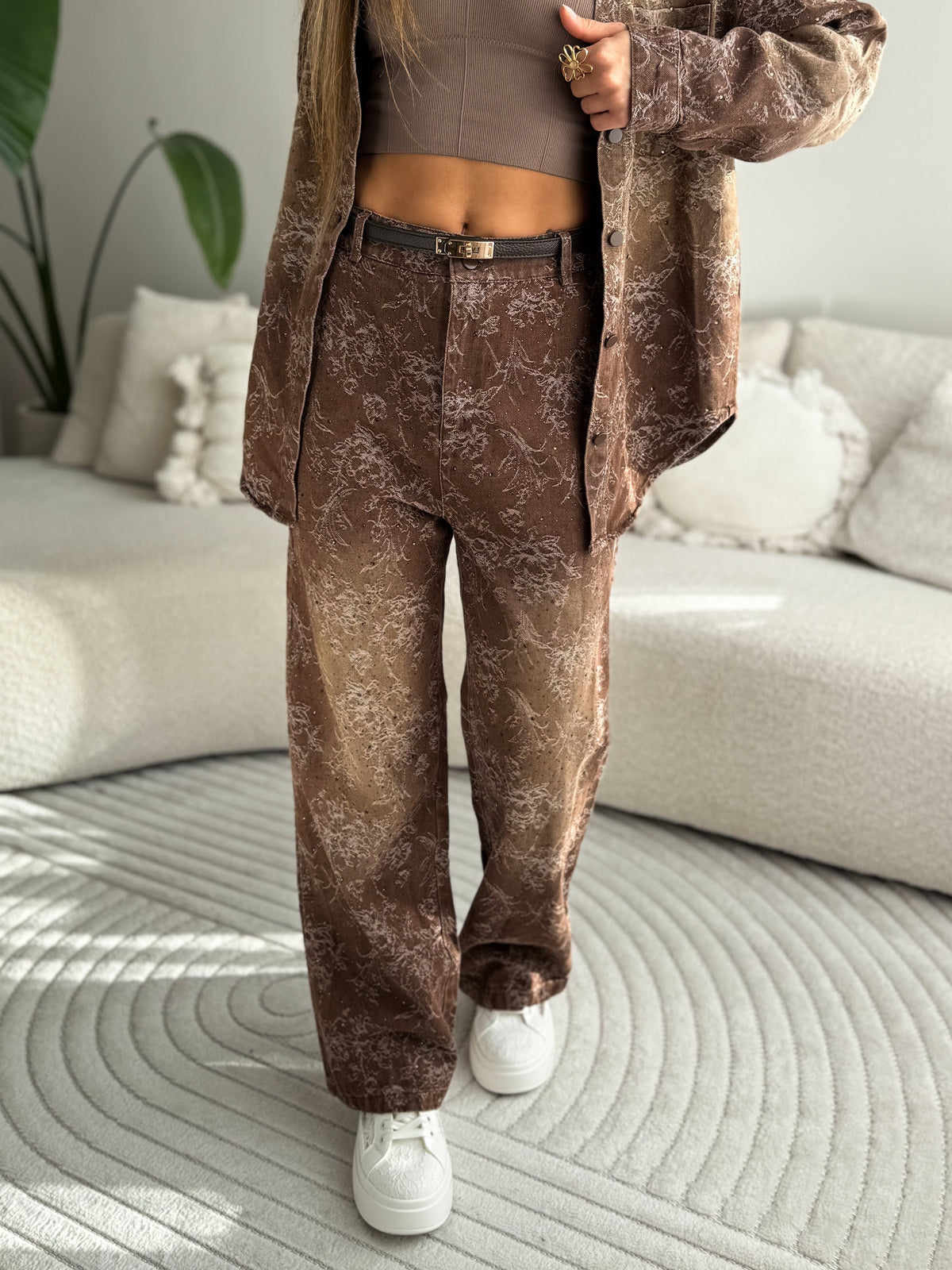 Zoe Set Brown Glitters