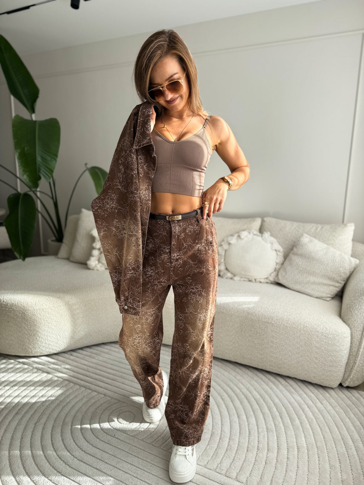 Zoe Set Brown Glitters