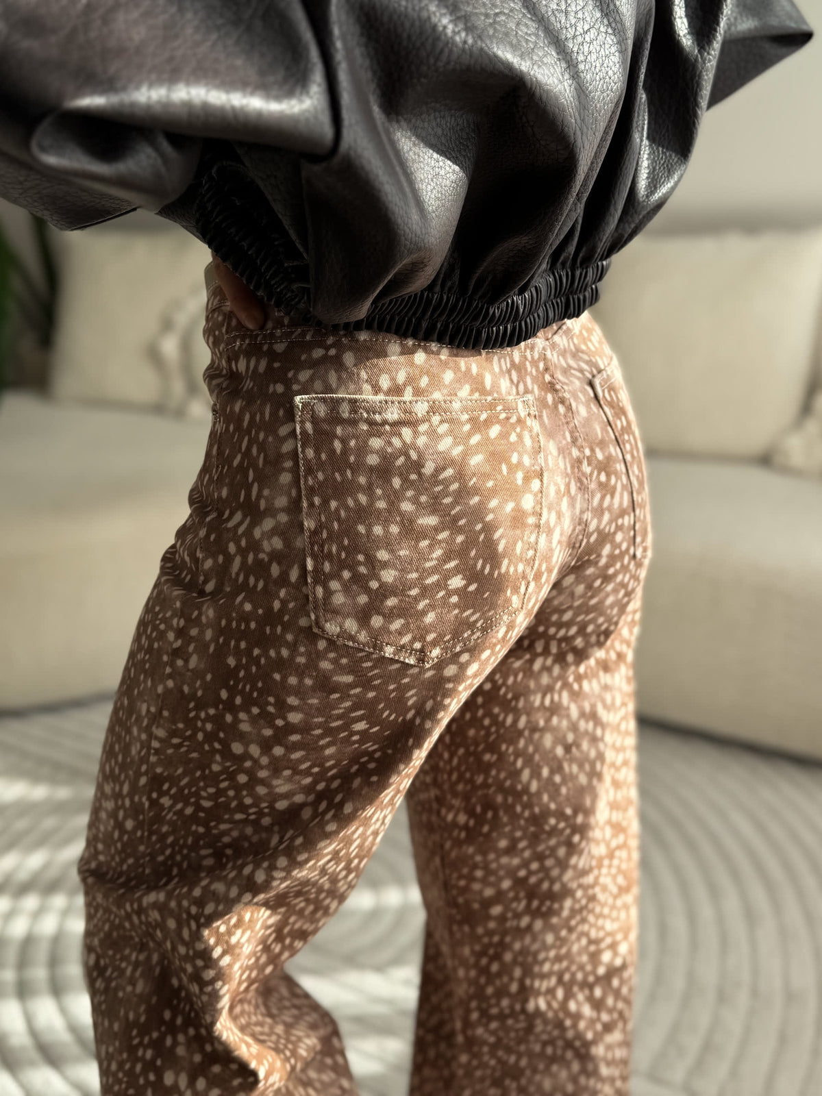Bambi Wide Leg Jeans Light Brown