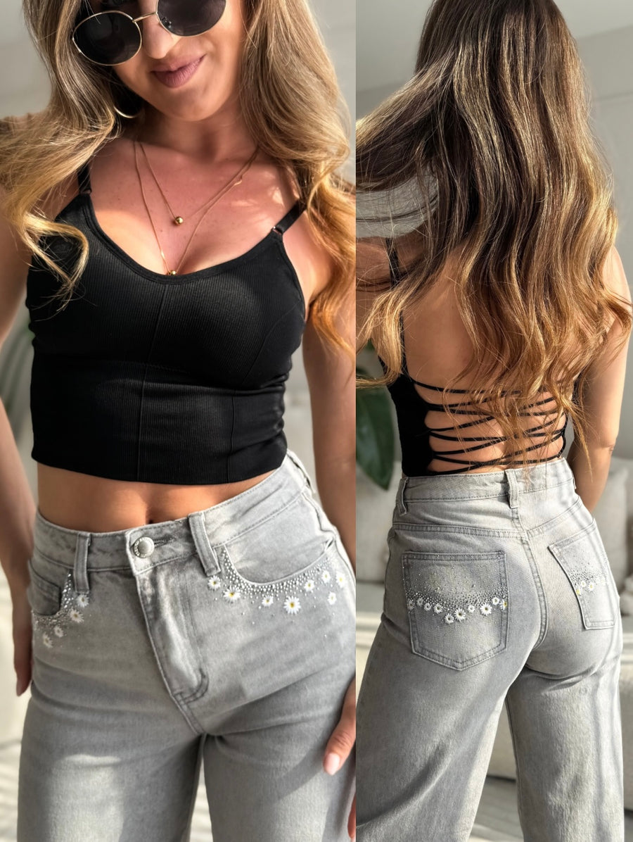Push-up top black