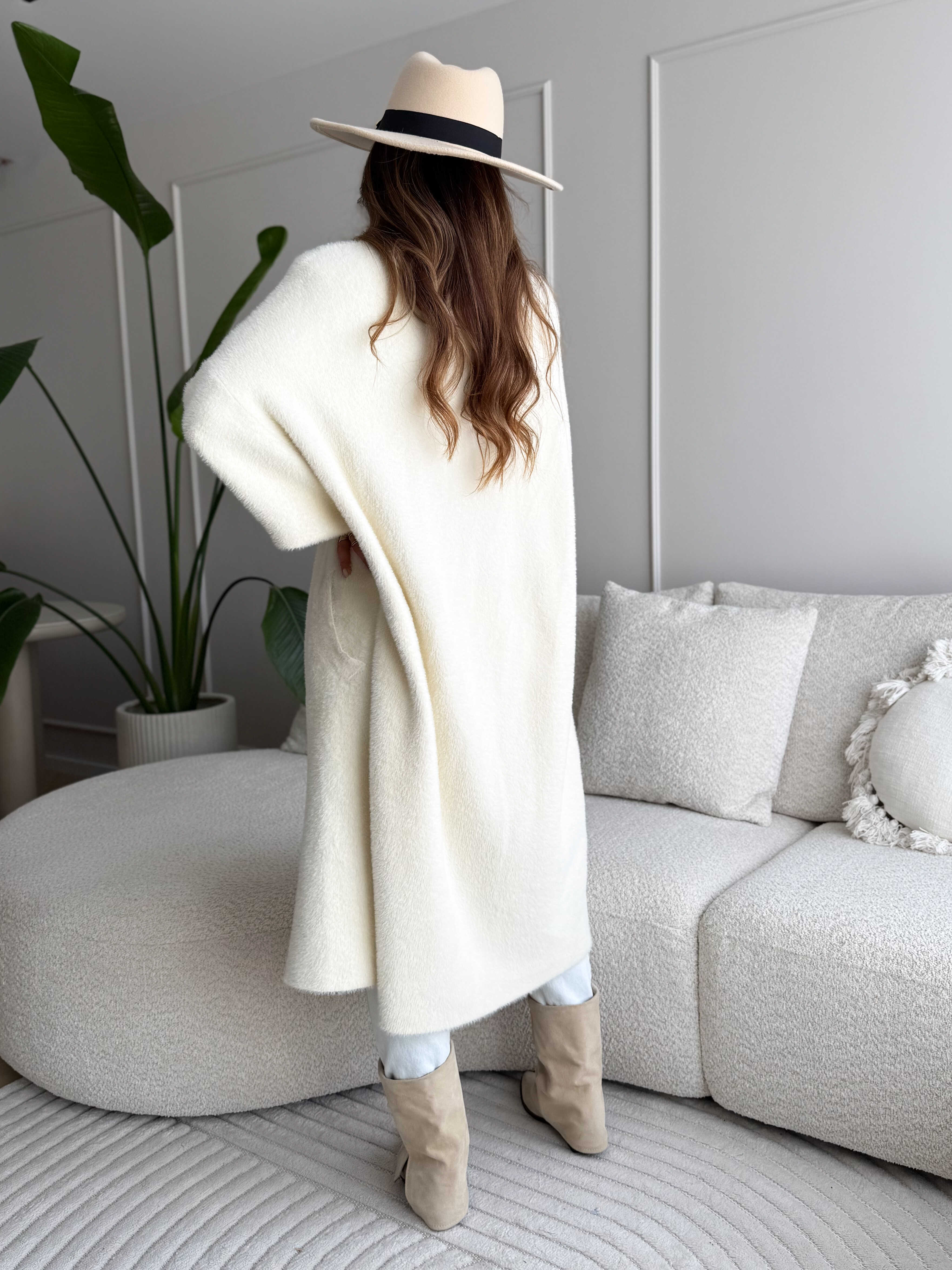 Long Cardigan Ecru
