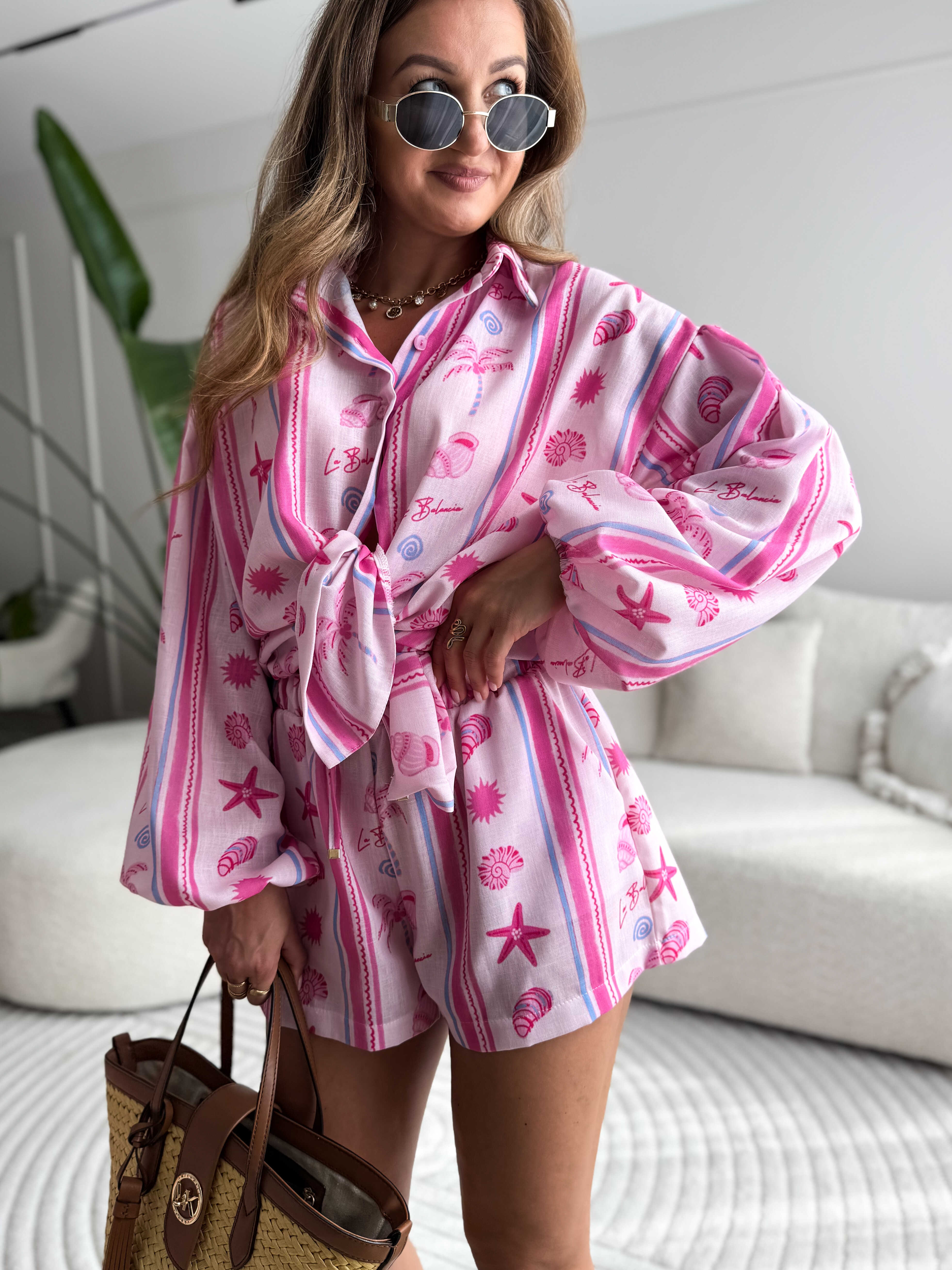 Mia Linen Set Pink