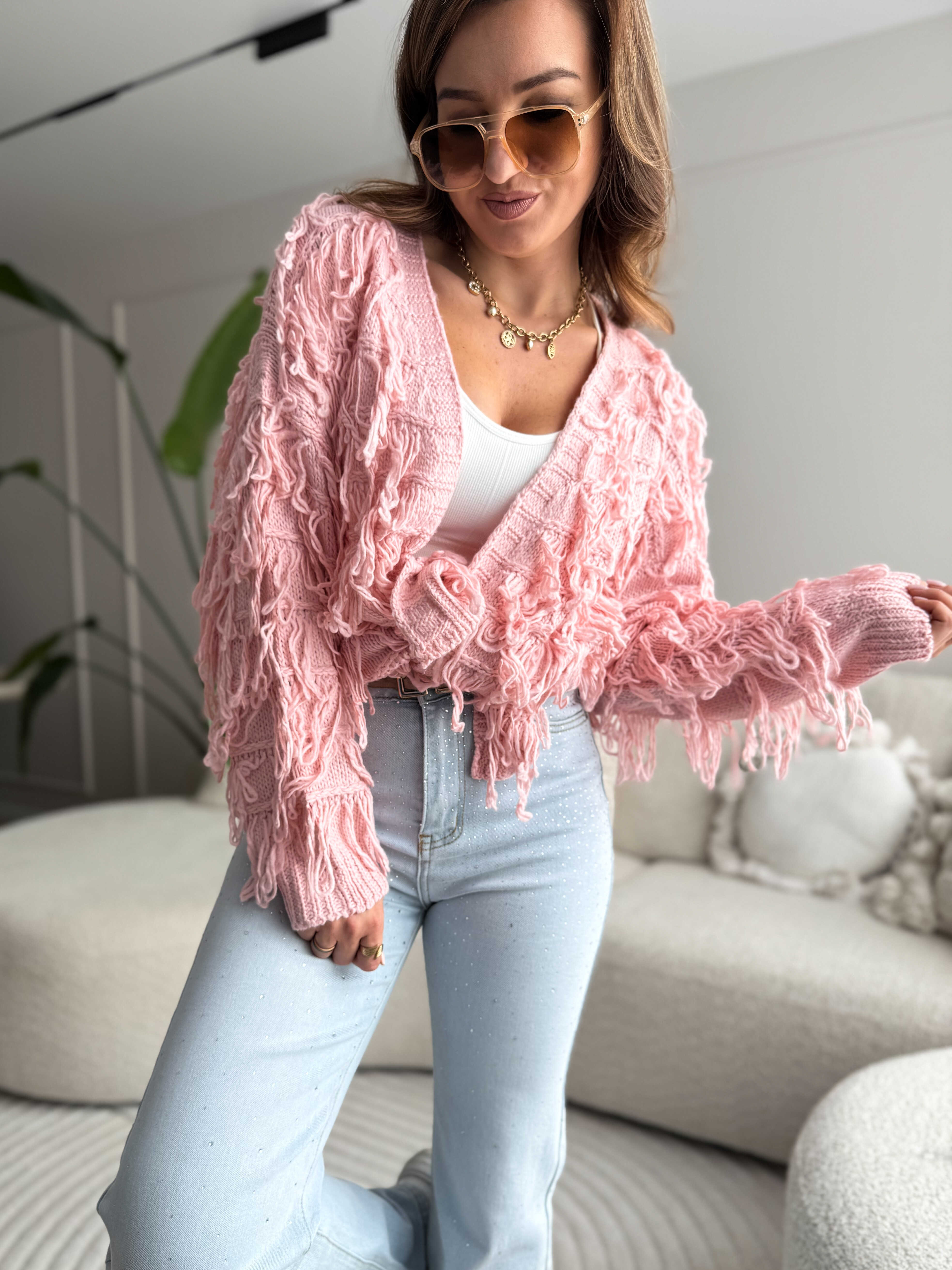 Milan cardigan pink