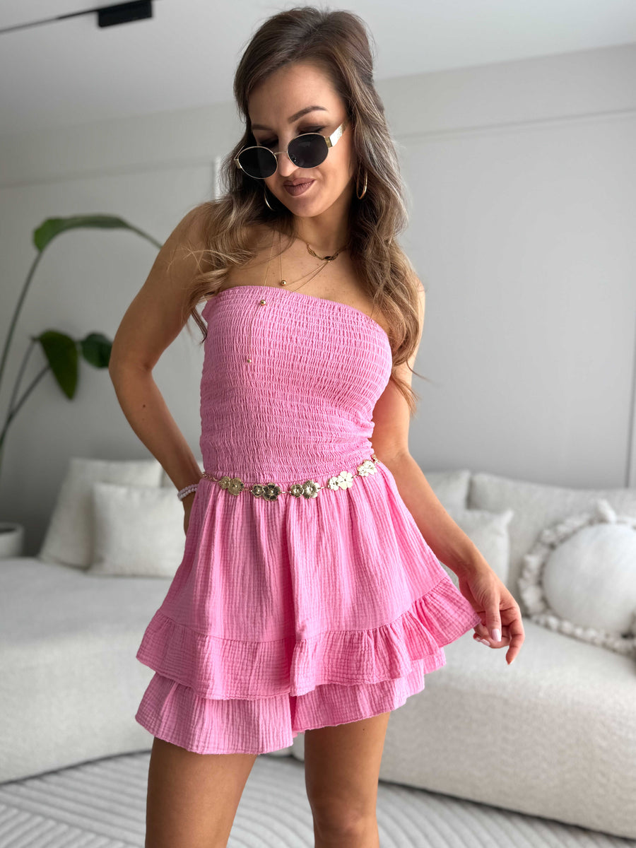 Roma Cotton Jumpsuit Candy Pink