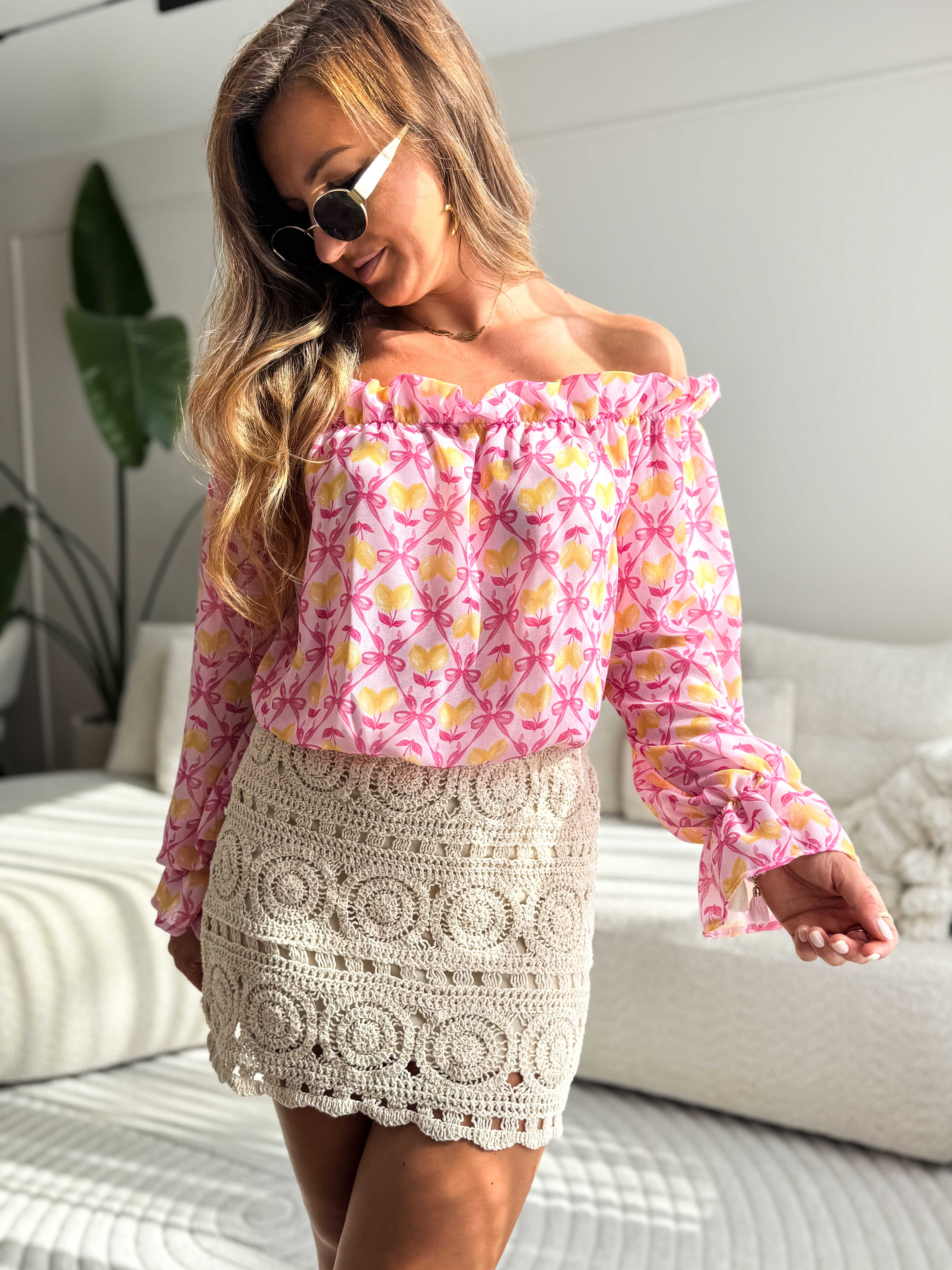 Malaga Knitted Skirt Beige