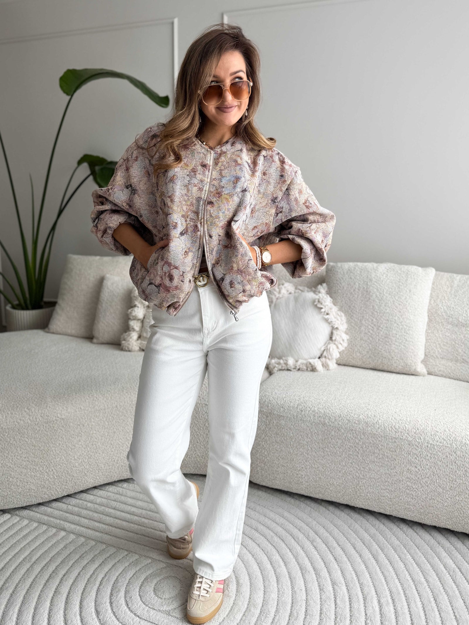 Emily Stretchy Jeans Ecru