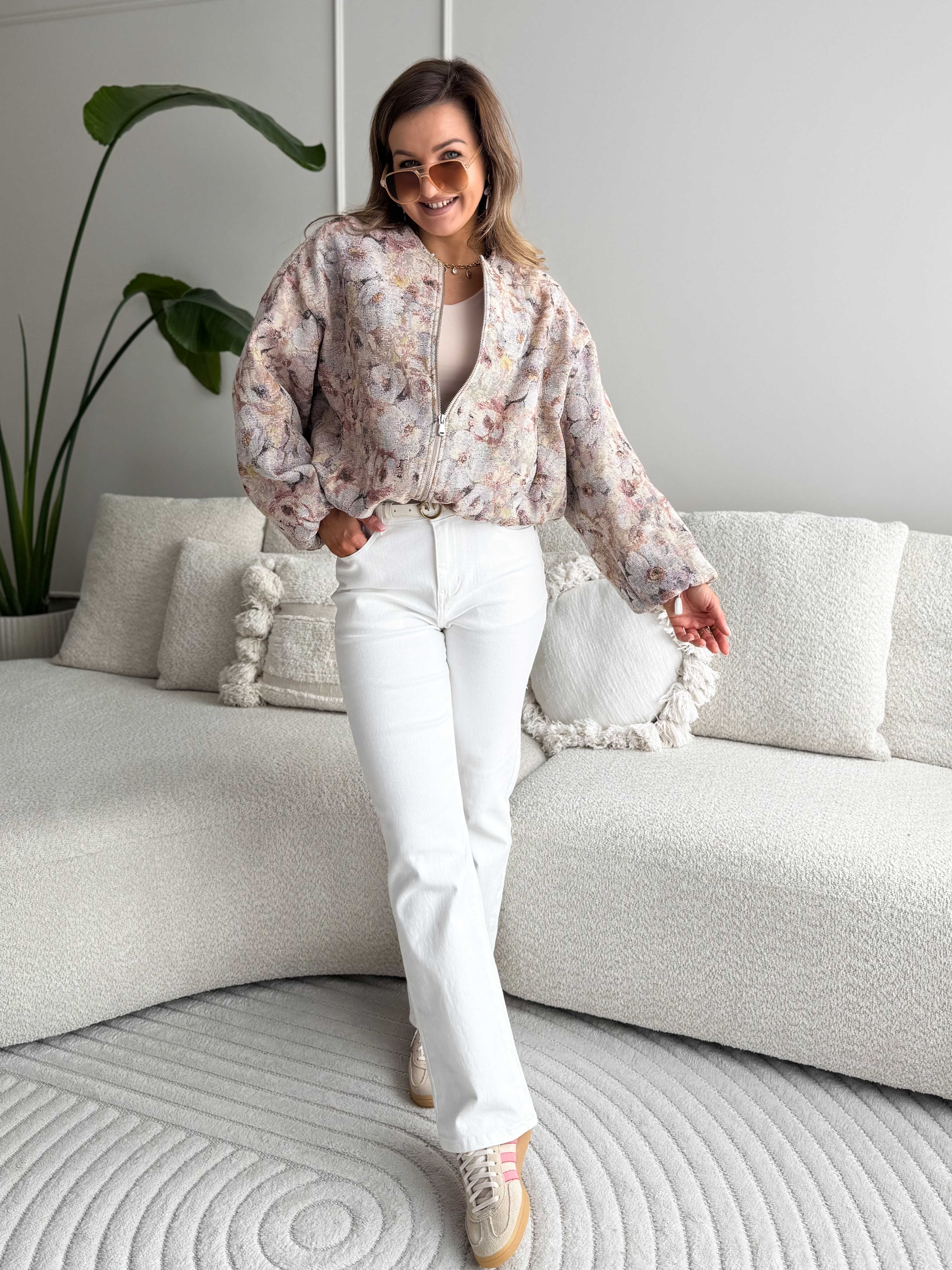 Emily Stretchy Jeans Ecru