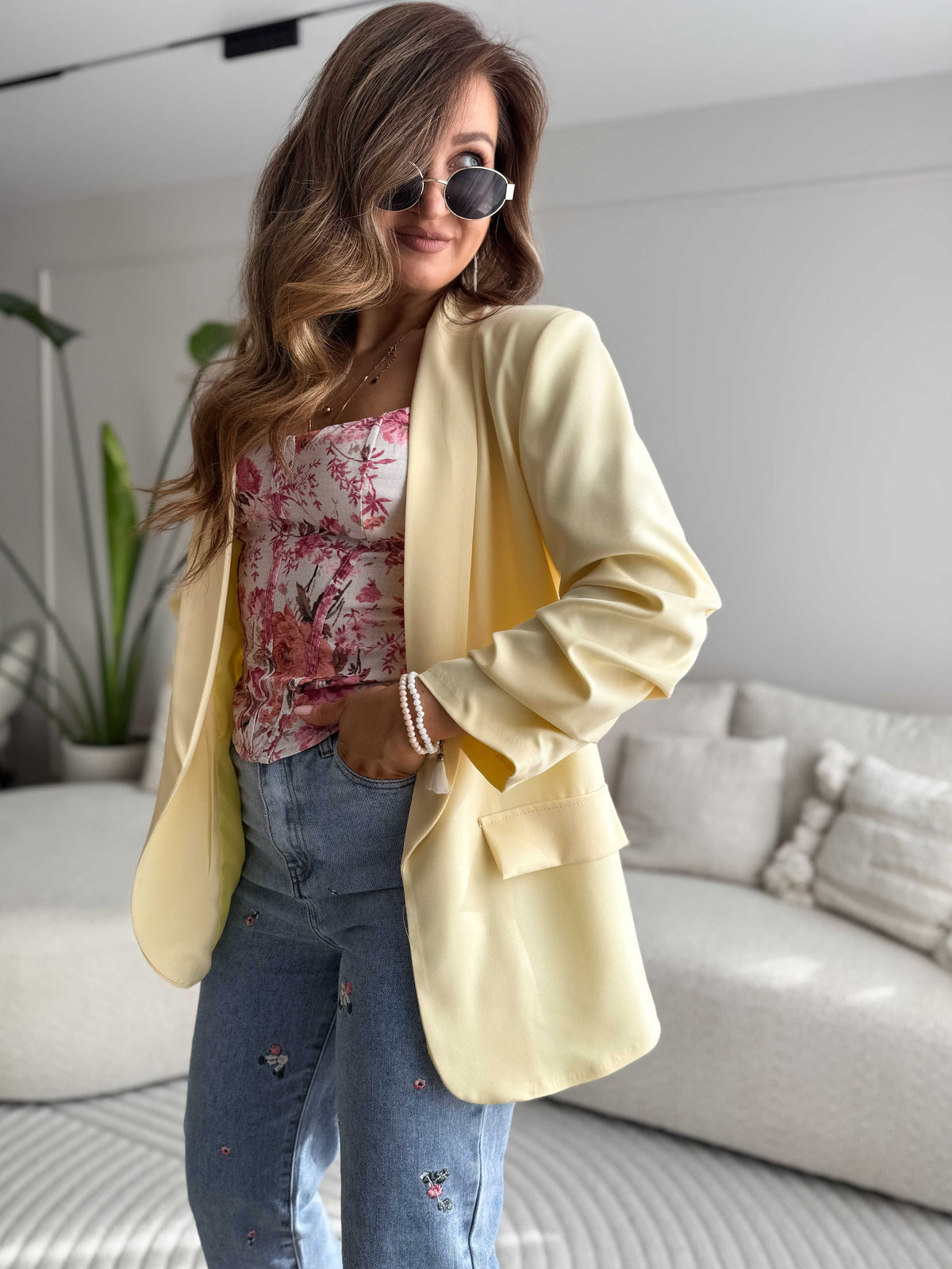 Willa Blazer Yellow