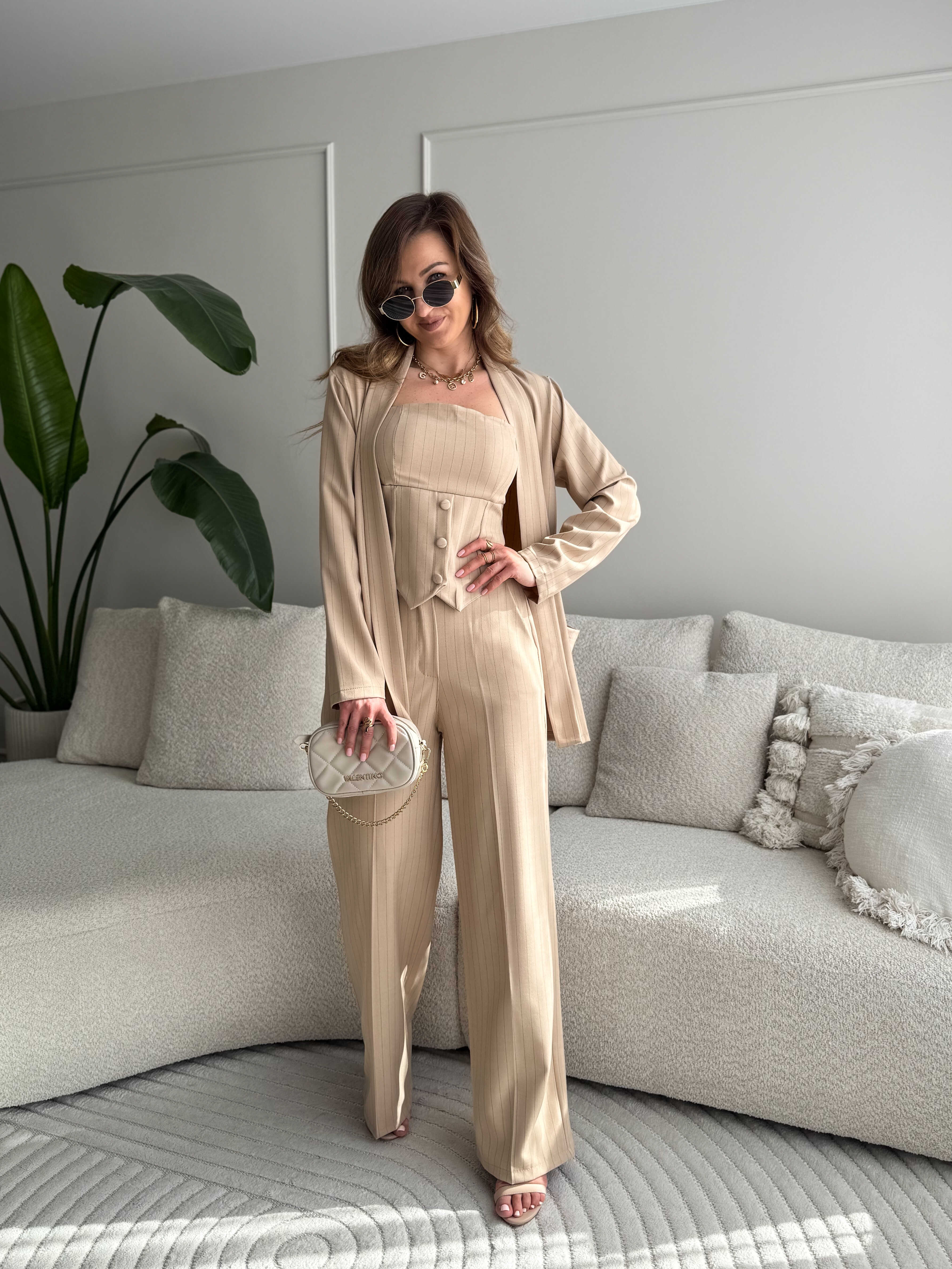 Caro elegante 3-delige set beige