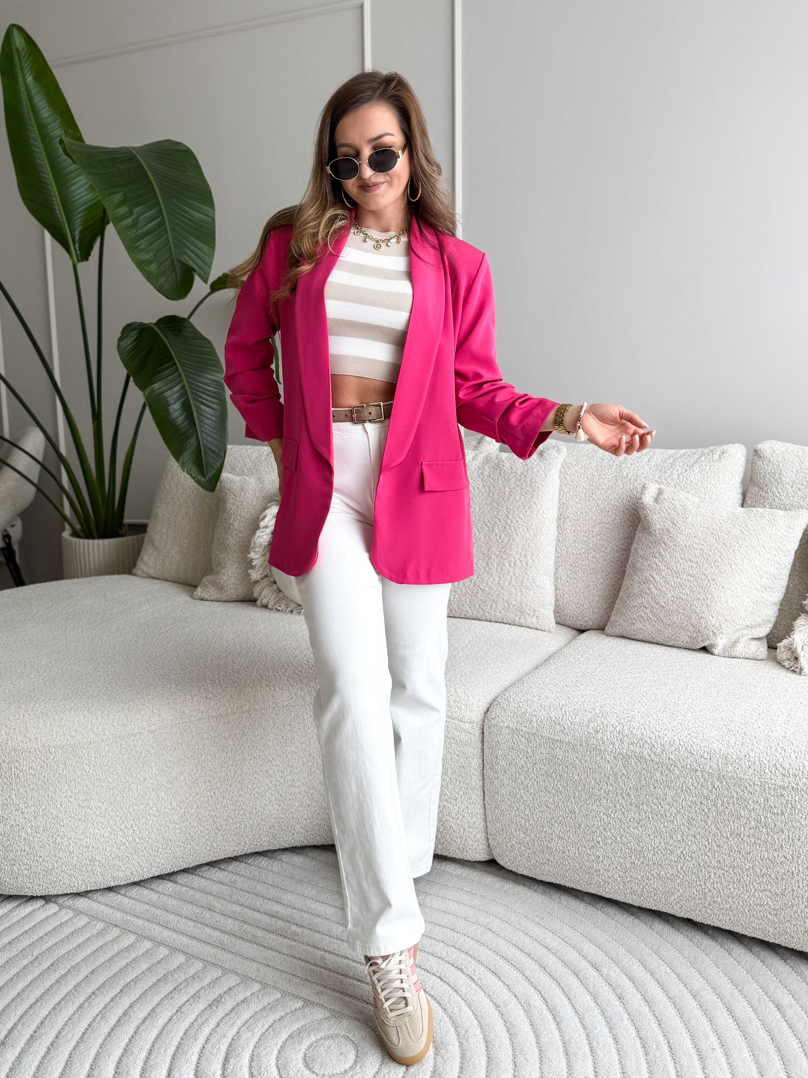 Willa Blazer Dark Pink