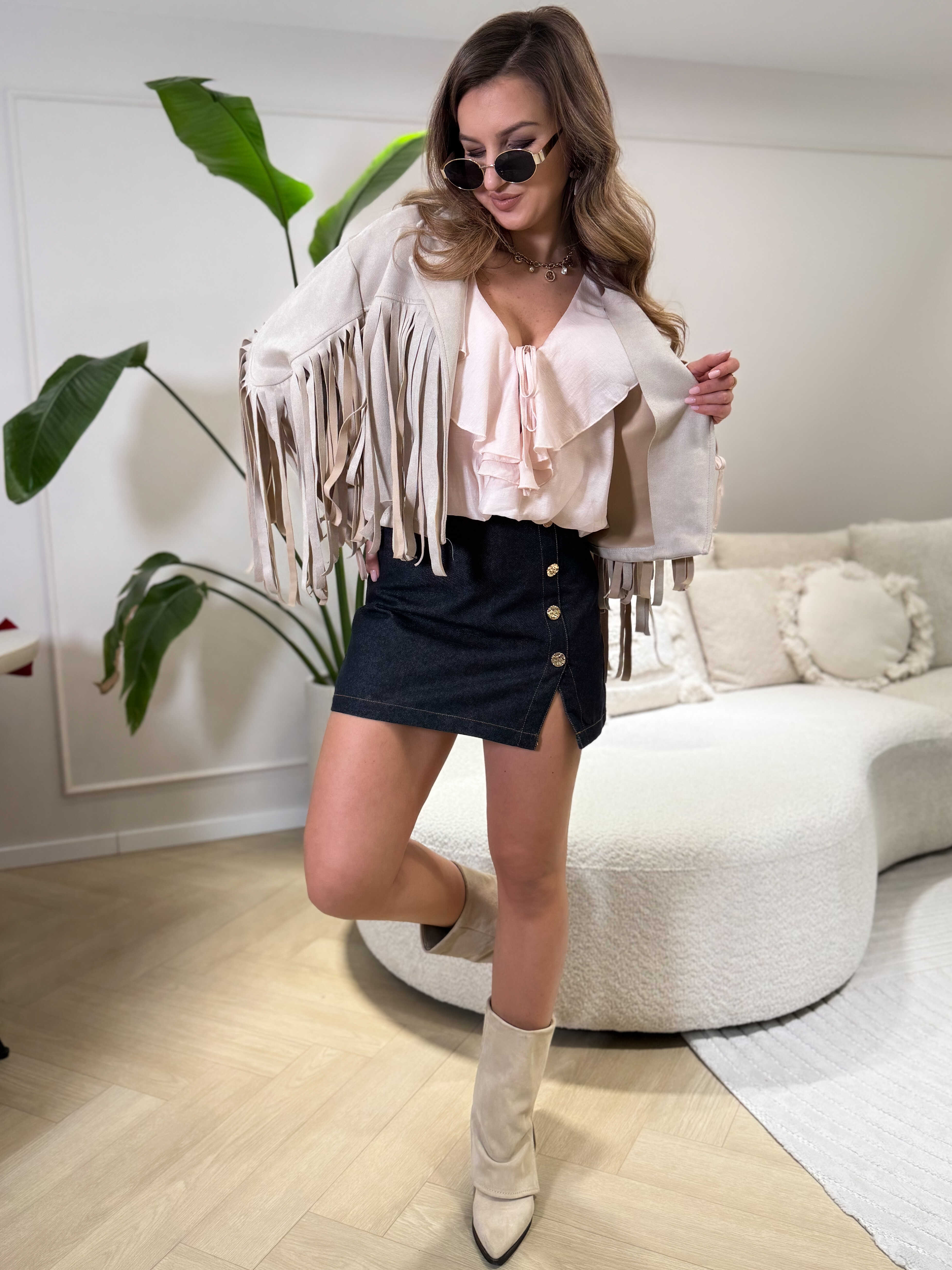 Zoe Skort Dark Jeans