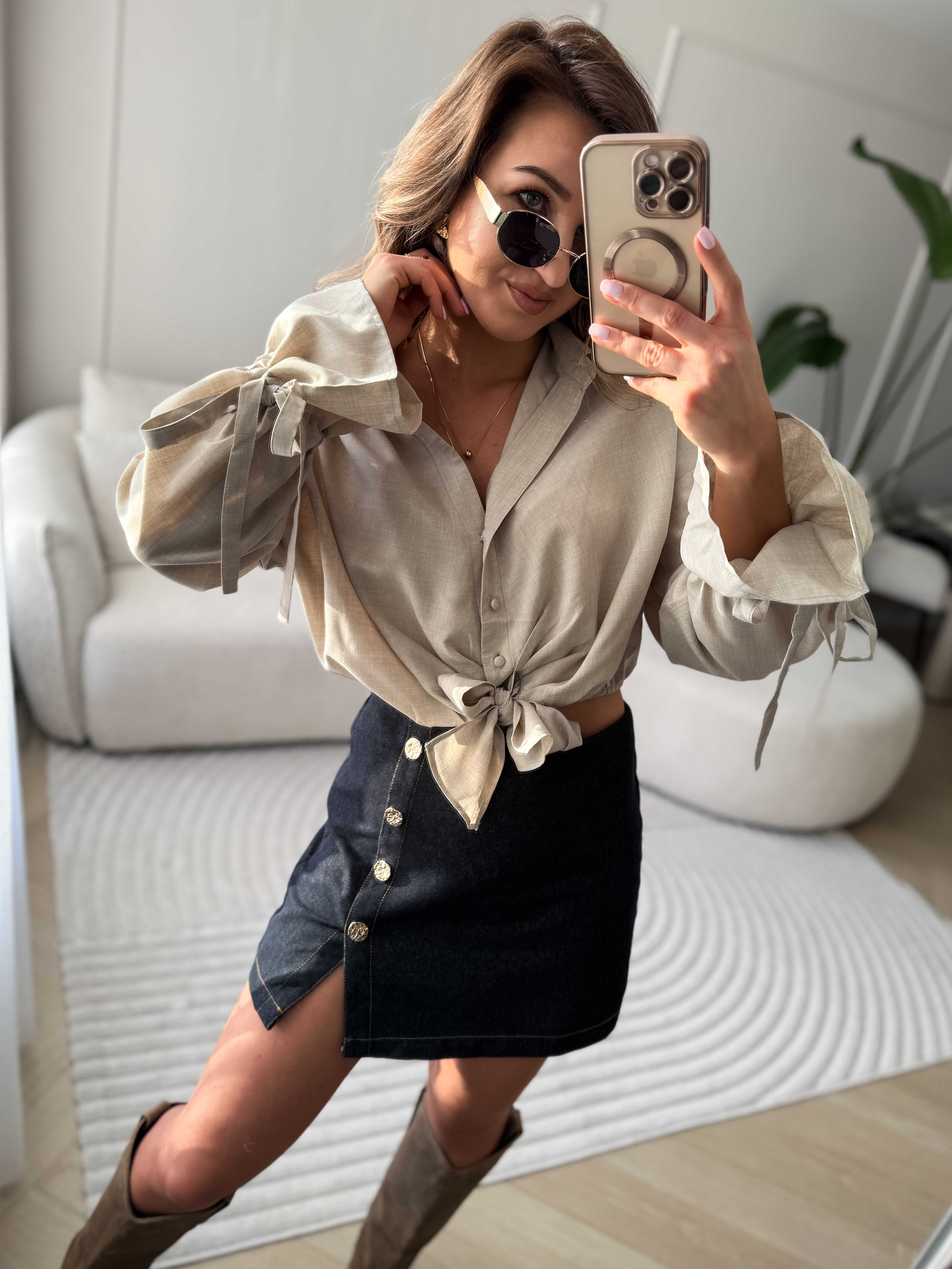 Zoe Skort Dark Jeans
