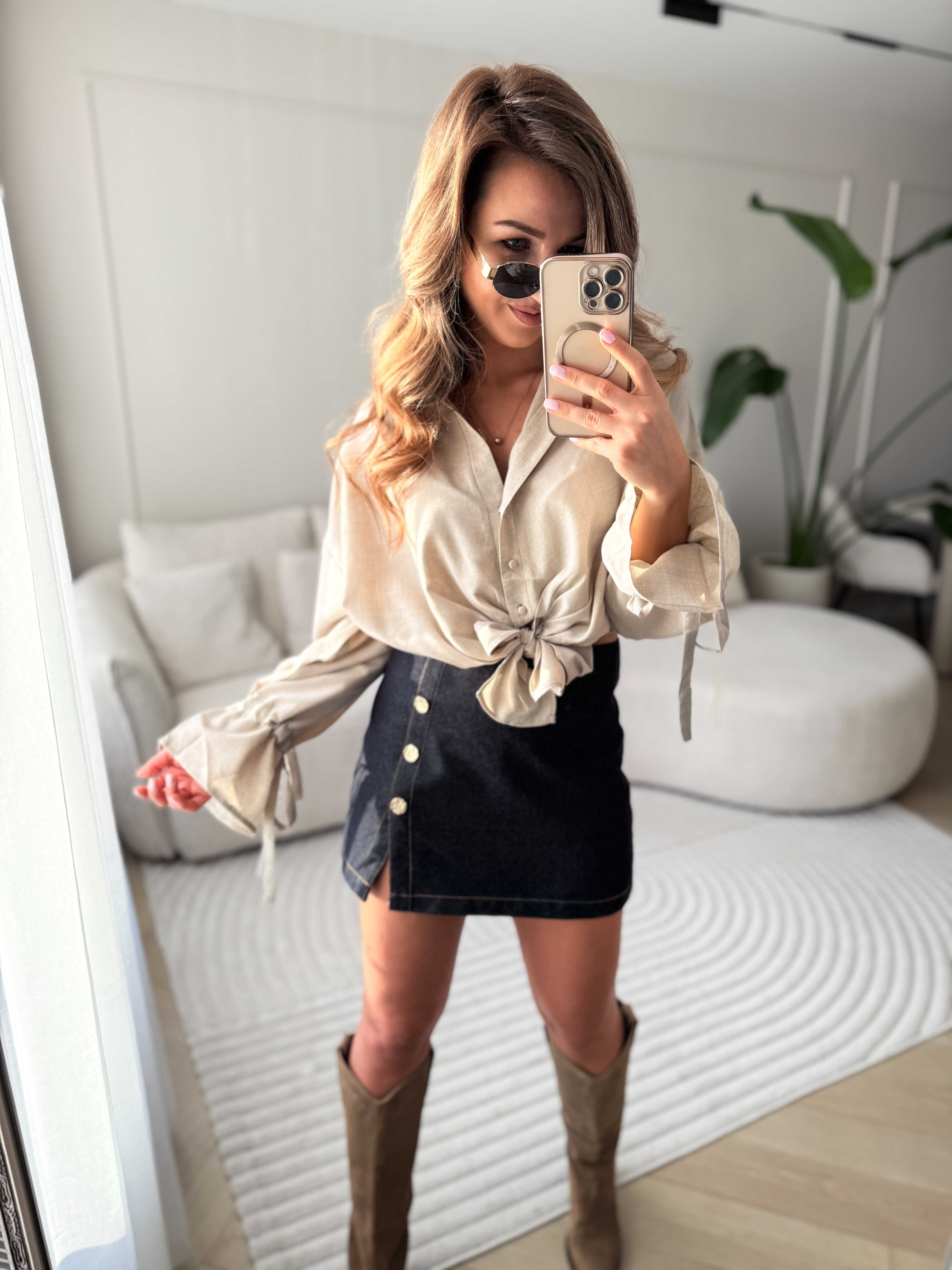 Zoe Skort Dark Jeans